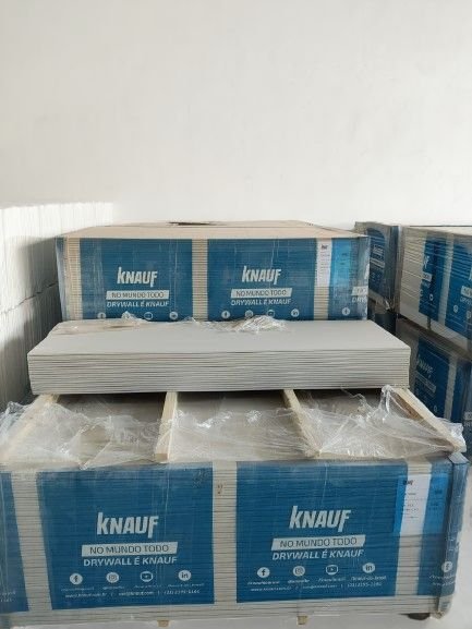 Placas de drywall para construção de paredes e forros